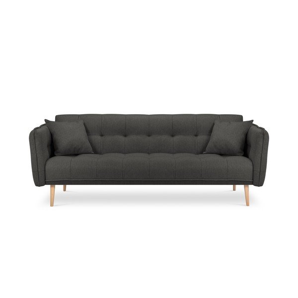 Ciemnoszara sofa rozkładana Mazzini Sofas Canna