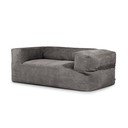 Ciemnoszary sztruksowy worek do siedzenia Sofa MooG – SLOWDOWN