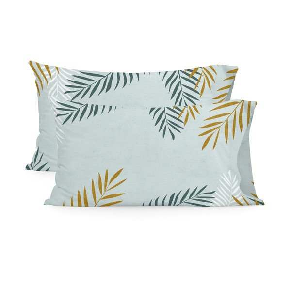 Bawełniane poszewki na poduszki zestaw 2 szt. 50x75 cm Foliage – Blanc