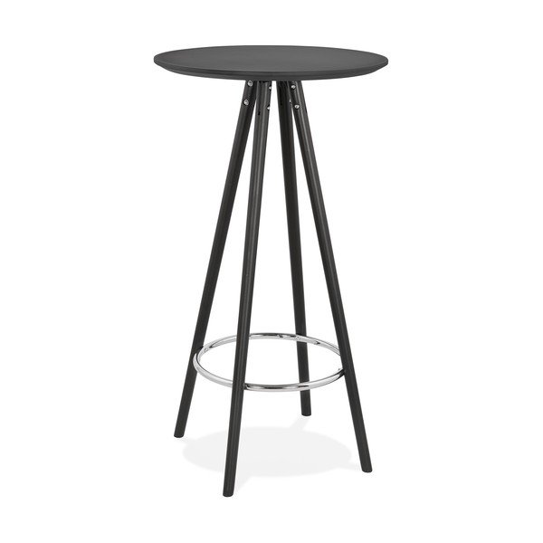 Czarny stół barowy Kokoon Deboo, wys. 110 cm