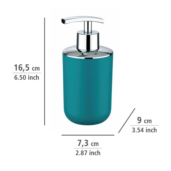 Ciemnoturkusowy dozownik do mydła Wenko Brasil Petrol-image-3