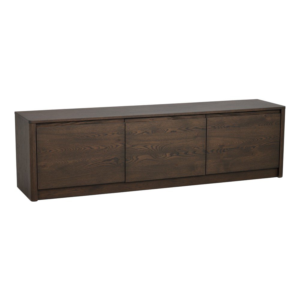 Komoda w dekorze dębu w ciemnym naturalnym kolorze 180x50x40 cm Melstone – Rowico