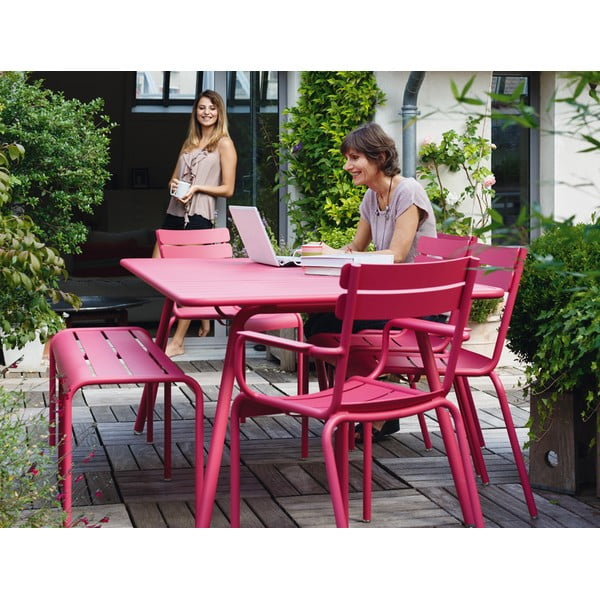 Zestaw 2 liliowych krzeseł z podłokietnikami Fermob Luxembourg-image-2