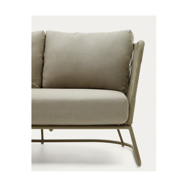 Stalowa sofa ogrodowa w kolorze khaki Saconca – Kave Home-image-3