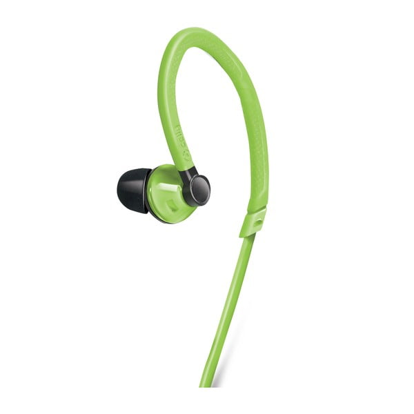 Słuchawki sportowe Celly z mikrofonem, zielone