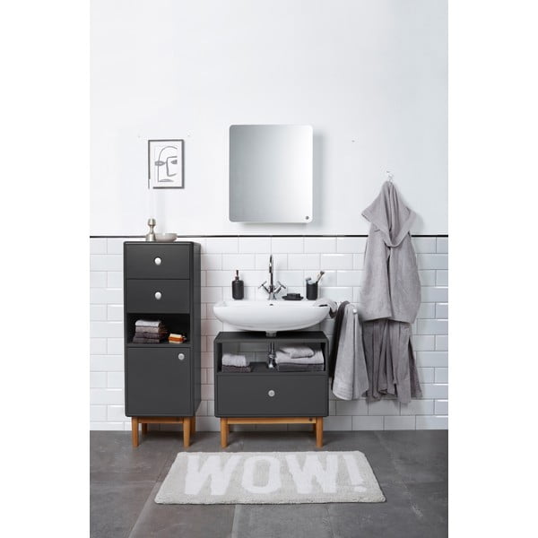 Antracytowa wysoka/wisząca szafka łazienkowa 40x100 cm Color Bath – Tom Tailor-image-1