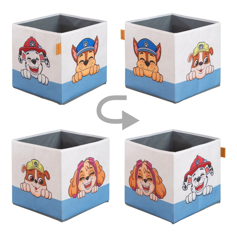 Tekstylne dziecięce pojemniki na zabawki 2 szt. 27x27x27 cm Paw Patrol – Roba (zdjęcie 9)