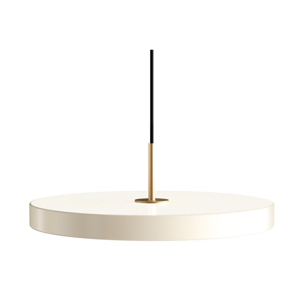 Kremowa lampa wisząca LED ze ściemniaczem i metalowym kloszem ø 43 cm Asteria Plus Medium – UMAGE