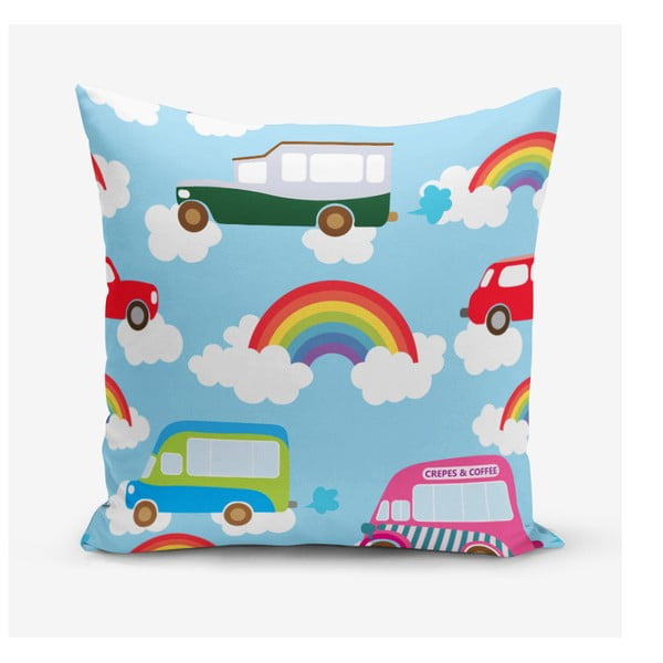 Poszewka na poduszkę z domieszką bawełny Minimalist Cushion Covers Rainbow, 45x45 cm