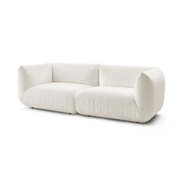 Biała sztruksowa sofa 260 cm Lecomte – Bobochic Paris-image-3