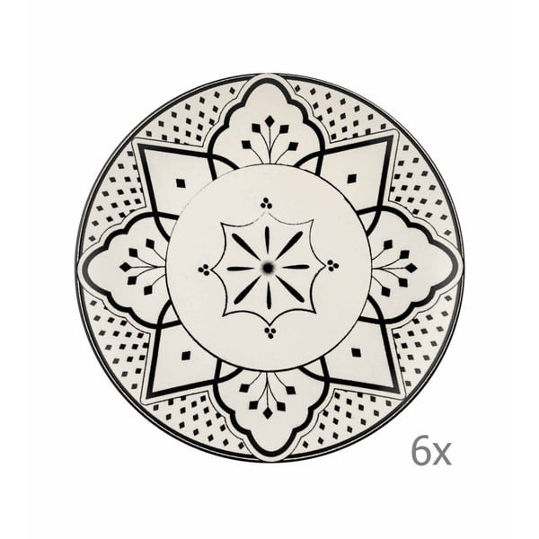 Zestaw 6 porcelanowych talerzy deserowych Mia Maroc Pasta, ⌀ 17 cm