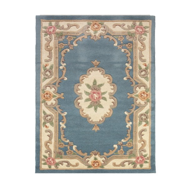 Niebieski wełniany dywan Flair Rugs Aubusson, 150x240 cm