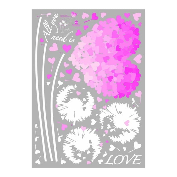 Naklejka Ambiance Pink Hearts-image-1