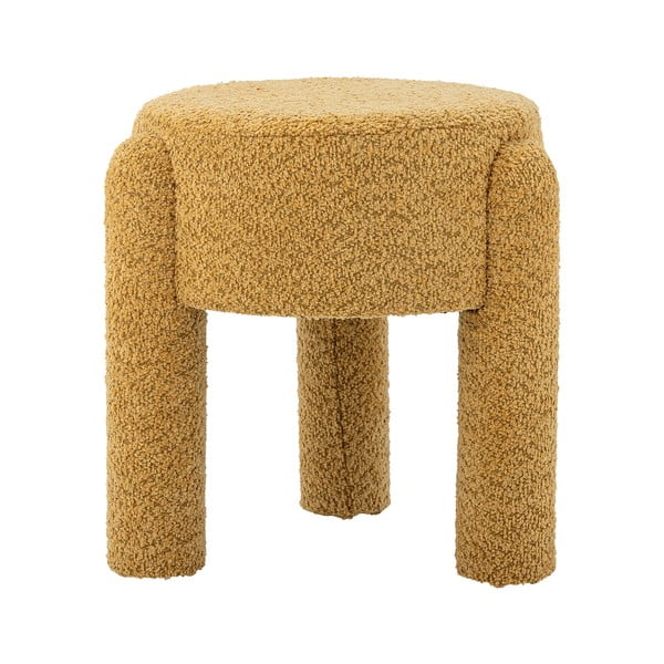 Tapicerowany stołek w kolorze ochry Bruno – Bloomingville-image-4