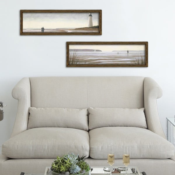 Obrazy zestaw 2 szt. 70x19 cm Shore – Wallity-image-1