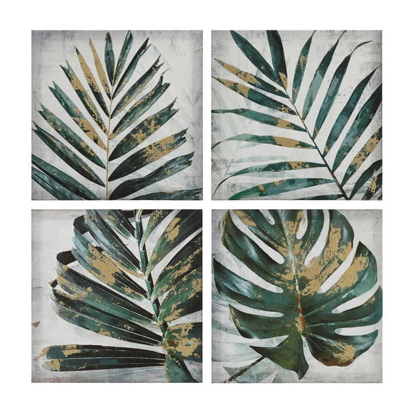 Zestaw 4 obrazów Tropicho Palm