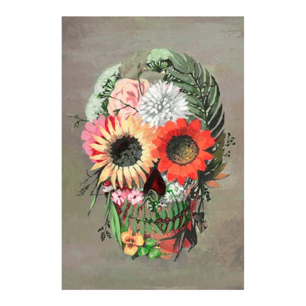 Obraz na płótnie Marmont Hill Planty Skull, 61x41 cm