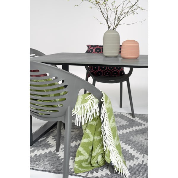 Szary zestaw mebli ogrodowych z 6 krzesłami Le Bonom Joanna Strong-image-1