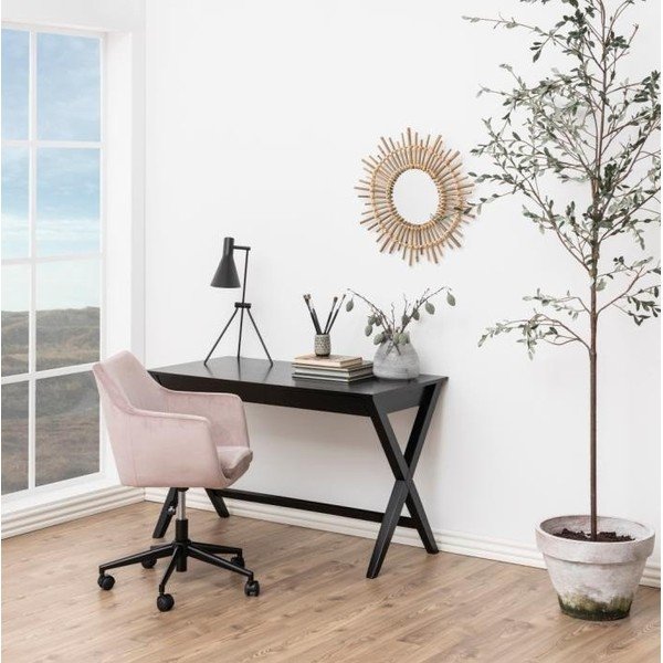 Czarne biurko z szufladą Actona Writex-image-1