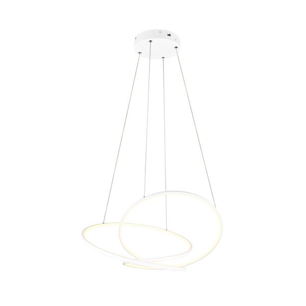 Biała lampa wisząca LED ze ściemniaczem Darvin – Trio-image-2