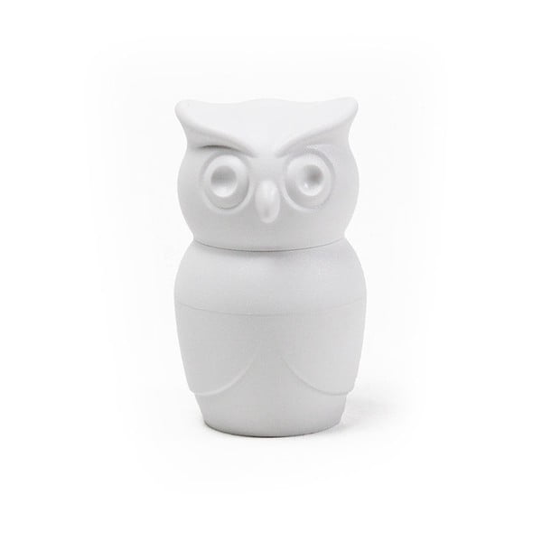 Biały młynek do pieprzu w kształcie sowy Qualy&CO Owl