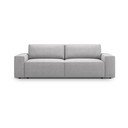 Jasnoszara rozkładana sofa z materiału bouclé 247 cm Jodie – Micadoni Home