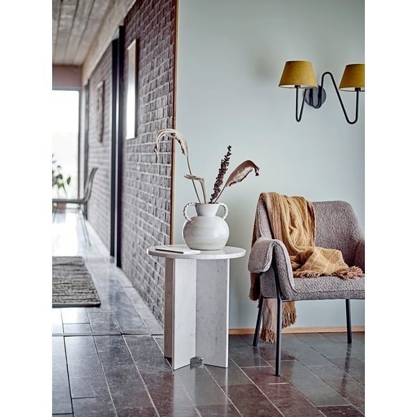 Marmurowy okrągły stolik ø 46 cm Jasmia – Bloomingville-image-2