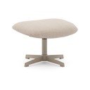 Beżowy podnóżek z tkaniny szenilowej Teryl – Kave Home