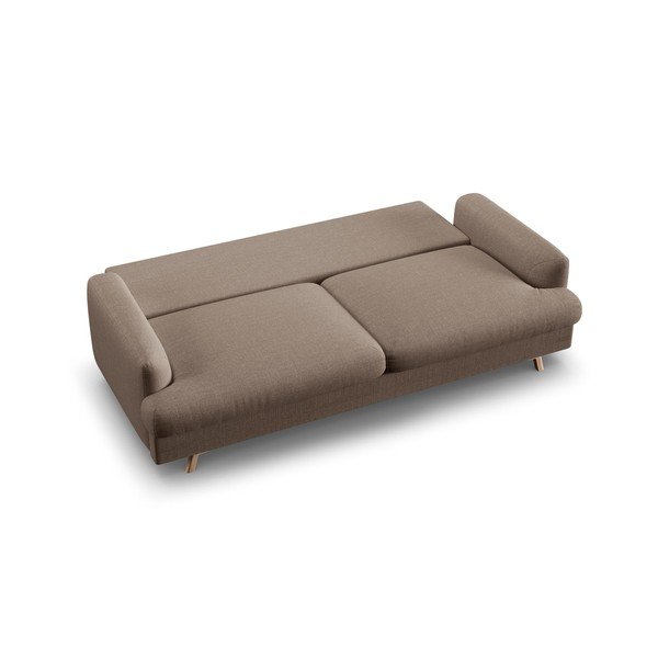 Szarobrązowa rozkładana/ze schowkiem sofa 233 cm Naomi – Micadoni -image-4