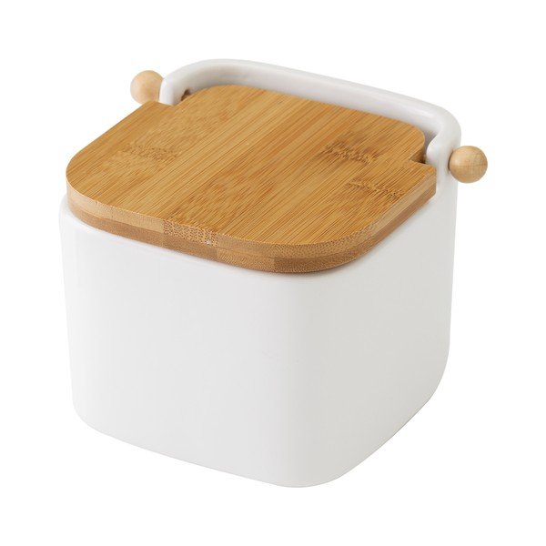 Biały ceramiczny pojemnik na sól Unimasa, 750 ml-image-2