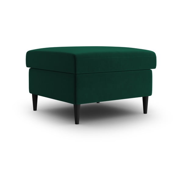 Zielony aksamitny podnóżek Kyoto – Cosmopolitan Design-image-1