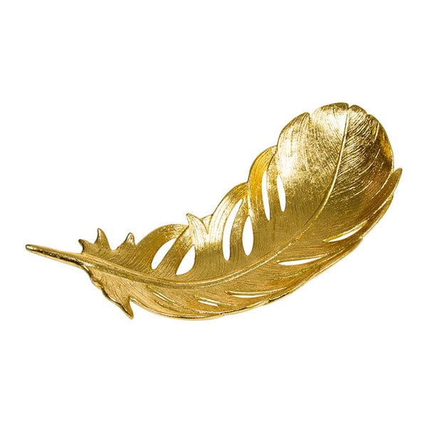 Półmisek dekoracyjny w złotym kolorze Santiago Pons Feather