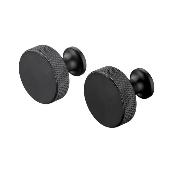 Czarne ścienne metalowe haczyki zestaw 2 szt. Rof – Blomus