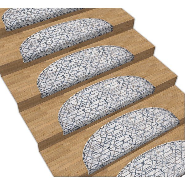 Szare dywaniki na schody zestaw 16 szt. Cottage Warmth – Vitaus, 65 x 20 cm-image-1