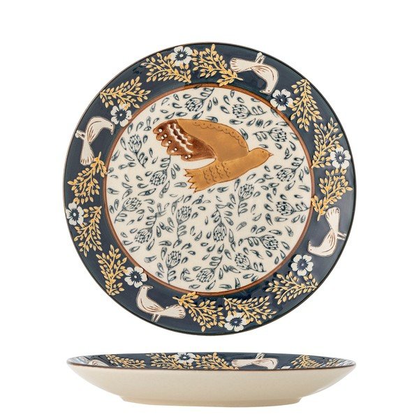 Niebieski kamionkowy talerz deserowy ø 16 cm Hezha – Bloomingville-image-3