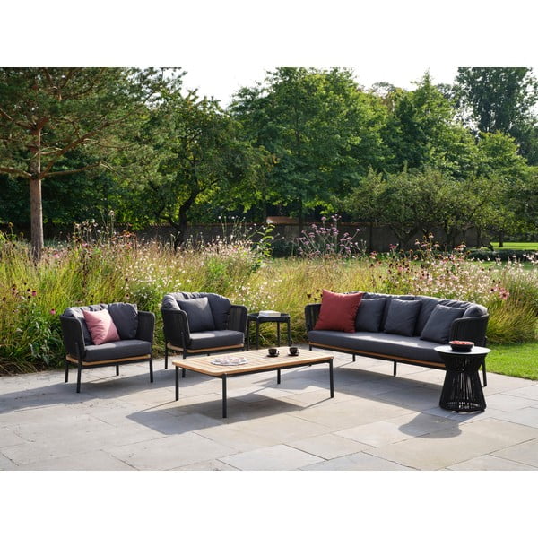 Ciemnoszara sofa ogrodowa Omer – Diphano-image-1