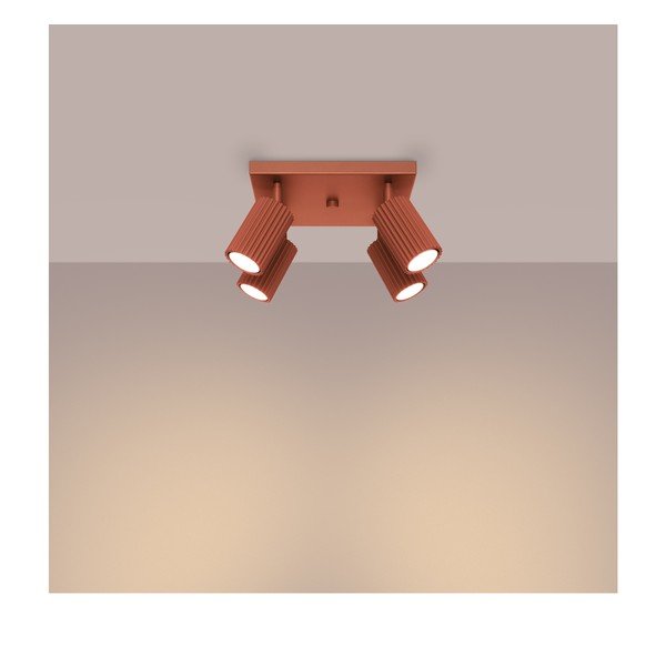 Ceglasta lampa punktowa 25x25 cm Gleam – Sollux-image-2