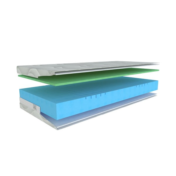 Twardy/ekstra twardy piankowy materac dwustronny 90x200 cm Polargel Superior – Materasso-image-1