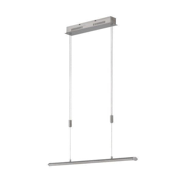 Metalowa lampa wisząca LED ze ściemniaczem w kolorze srebra Beat – Fischer & Honsel