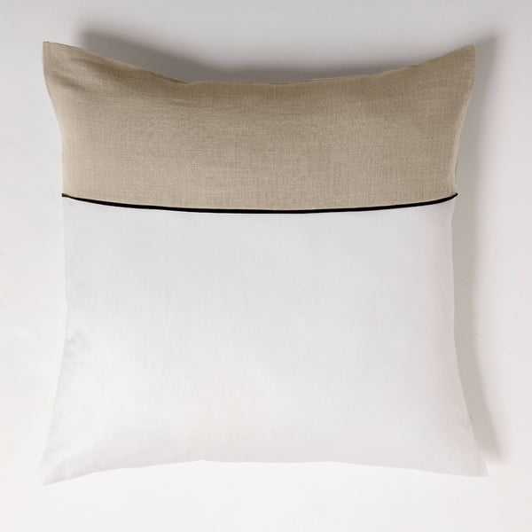 Biało-beżowa bawełniana pościel dwuosobowa 240x220 cm Gabrielle – douceur d'intérieur-image-3