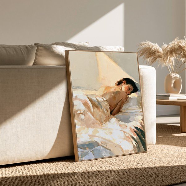 Obraz drukowany z ramą w zestawie/na płótnie 70x100 cm Dreamy Rays – Styler-image-1
