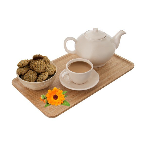 Brązowa taca bambusowa Orion, 25 x 44 cm-image-1