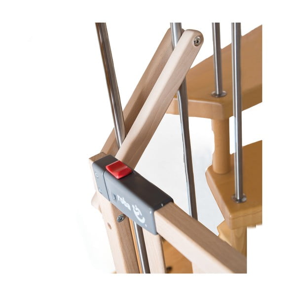 Naturalna bramka ochronna dla dzieci z litego drewna bukowego – Roba-image-4