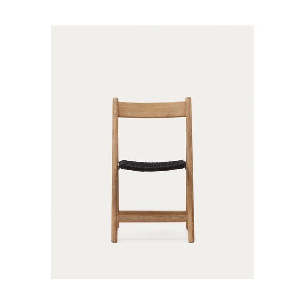 Czarne drewniane krzesło ogrodowe Dandara – Kave Home-image-3