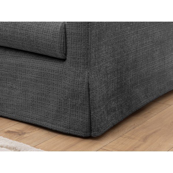 Ciemnoszara sofa 140 cm Paphos – Ropez-image-4