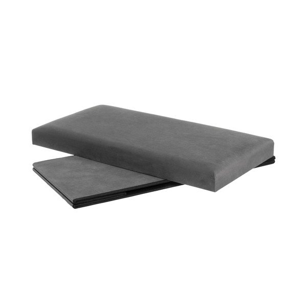 Ciemnoszary aksamitny puf Estela – Casa Selección-image-2