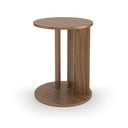 Okrągły stolik z blatem w dekorze drewna orzechowego ø 50 cm Nora – TemaHome