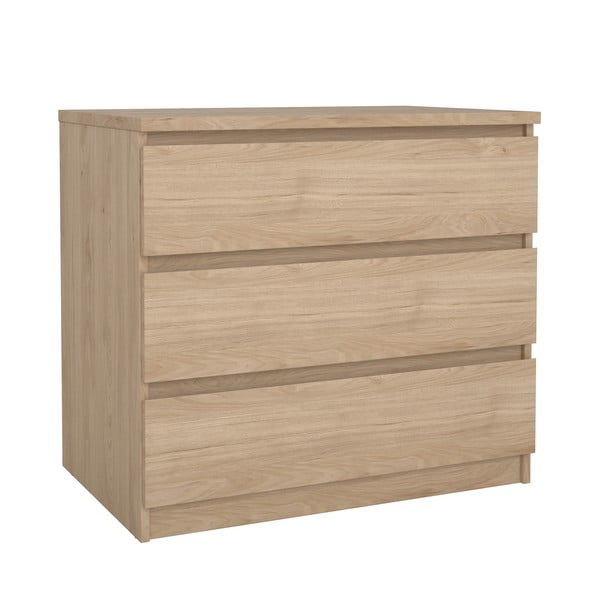 Komoda w dekorze dębu w naturalnym kolorze 77x70x50 cm Naia – Tvilum-image-2