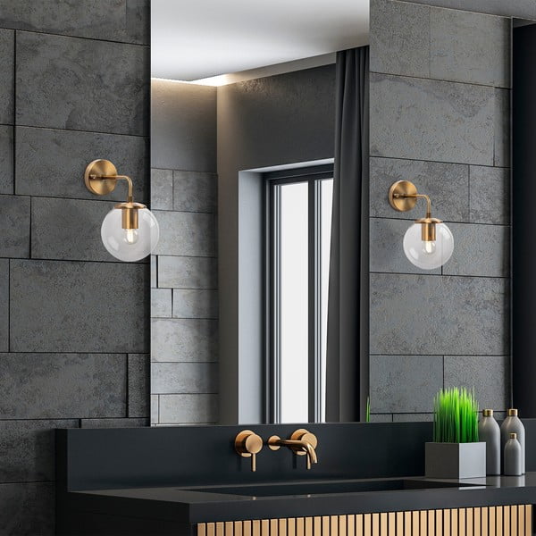 Kinkiet w kolorze mosiądzu ø 15 cm Viran – Opviq lights-image-3