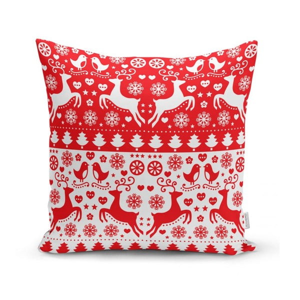 Zestaw 4 świątecznych poszewek na poduszki i bieżnika Minimalist Cushion Covers Christmas-image-2